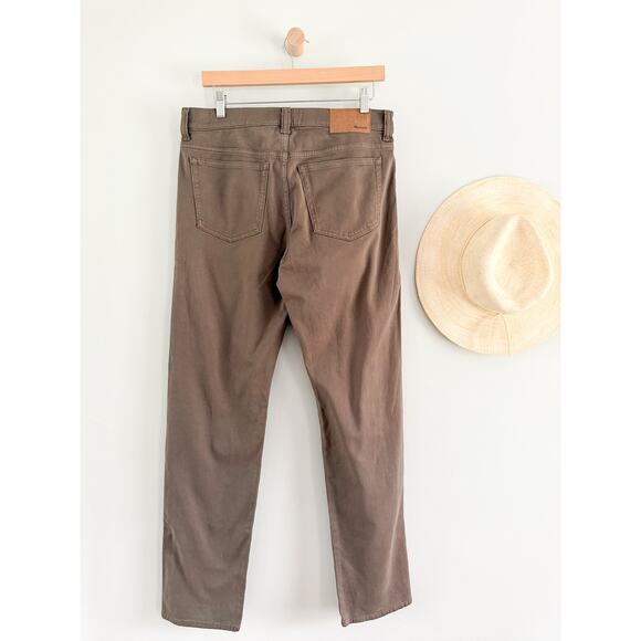 Madewell | NWT | The Allday 1991 Straight-Leg Pant in Driftwood Brown | Sz 31x32 - Picture 7 of 10